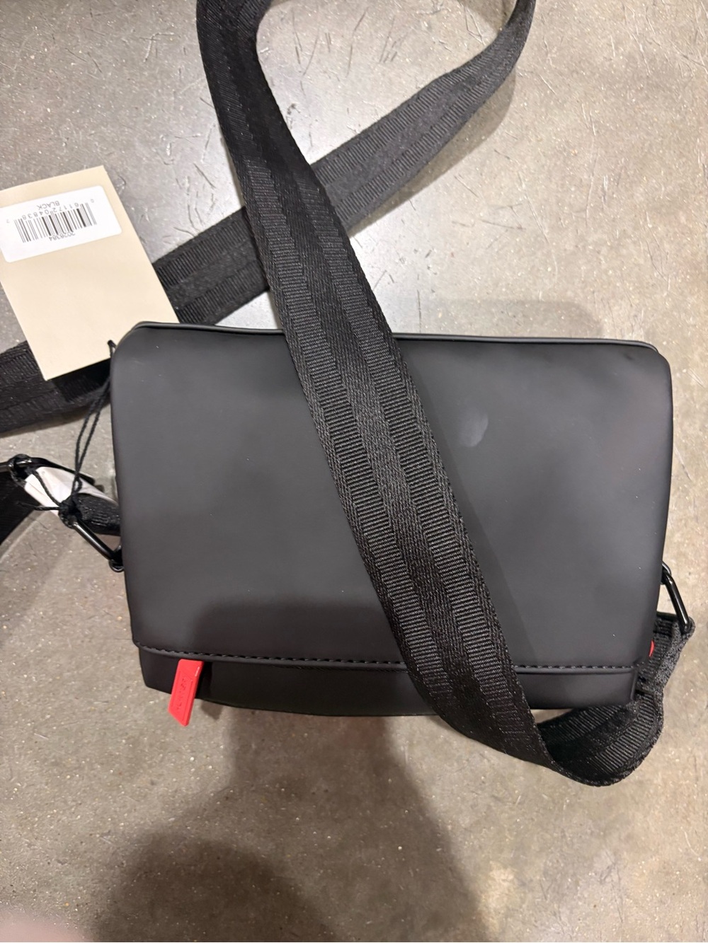 Hunter Black Crossbody Bag with Red Accents - black-or white(pick own color)new - Picture 11 of 16